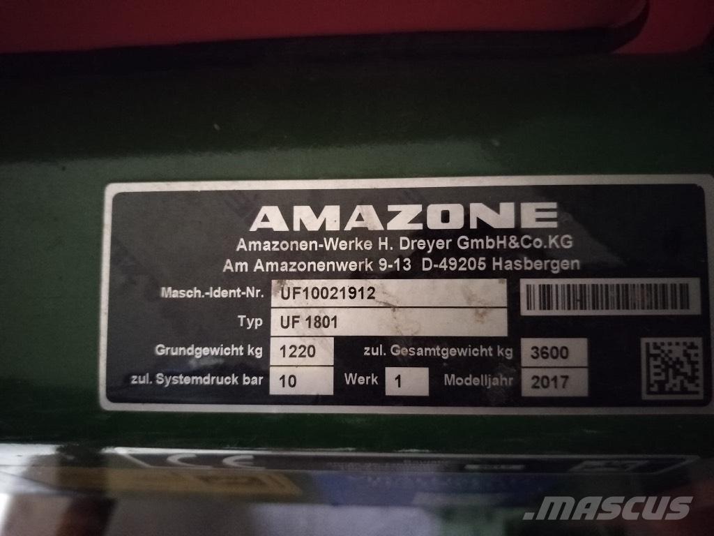 Amazone UF 1801 Pulverizadores montados