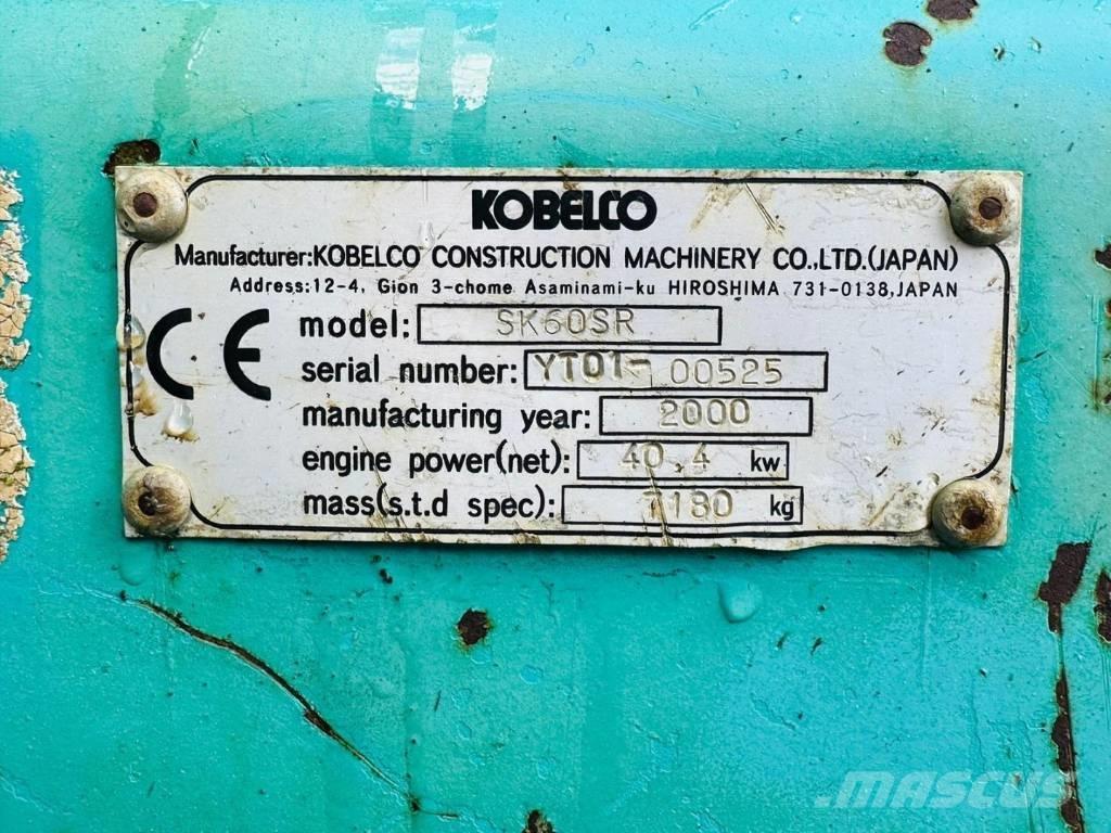 Kobelco SK 60 SR Mini Escavadoras <7t