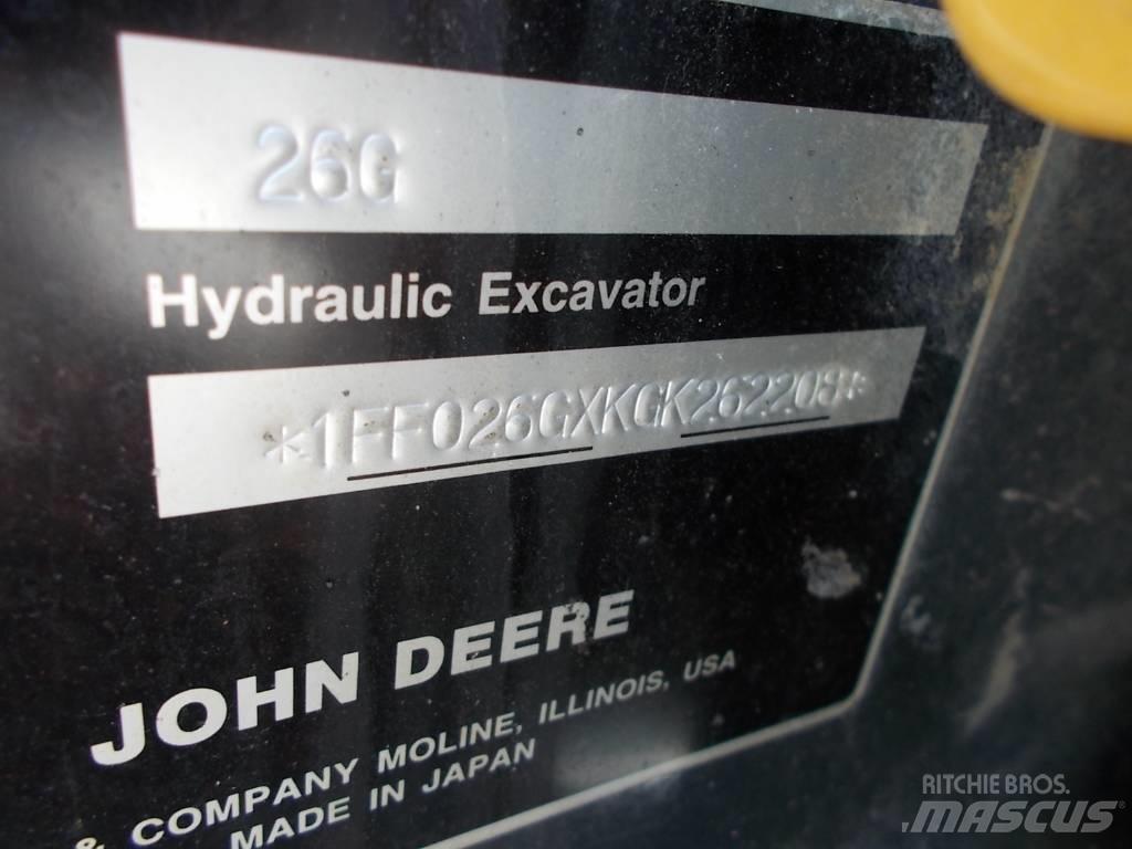 John Deere 26G Mini Escavadoras <7t