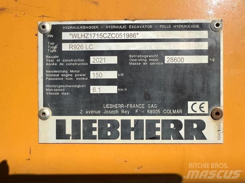 Liebherr R 926 LC Escavadoras de rastos