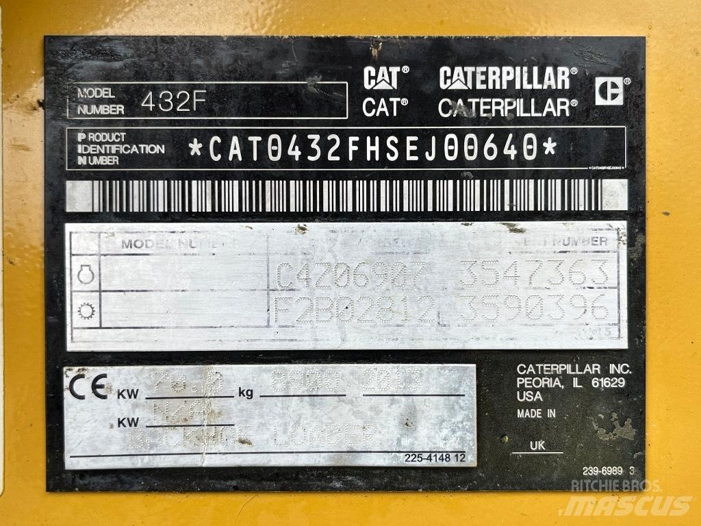 CAT 432 F Retroescavadoras