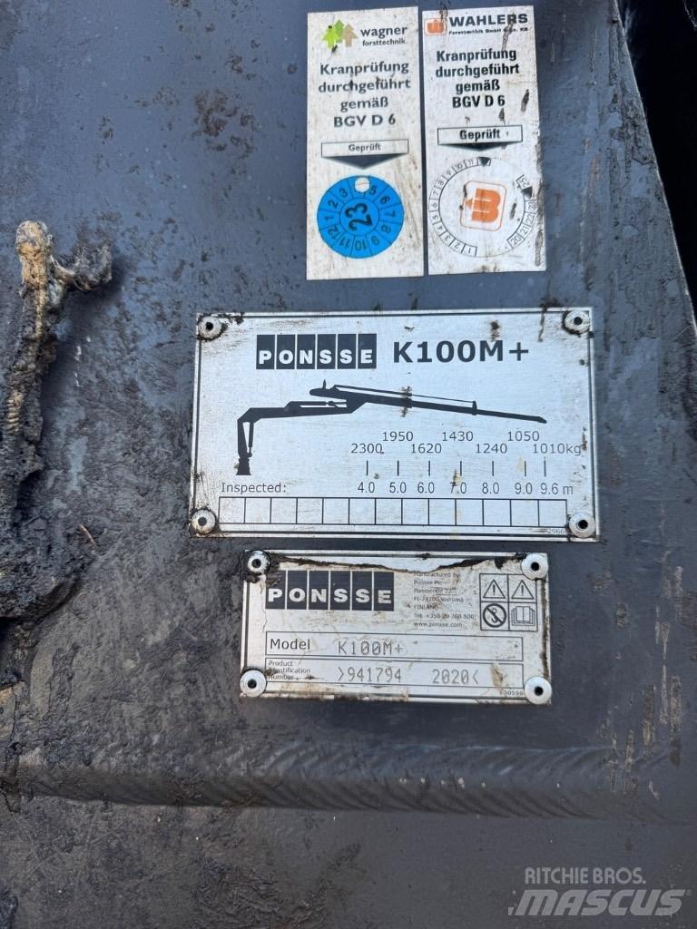 Ponsse Kran  K 100 M+ Forwarders florestais