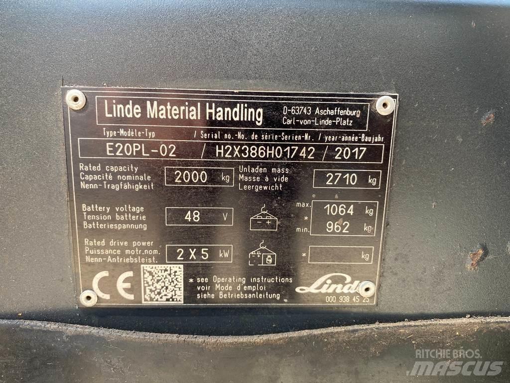 Linde E20PL-02 Empilhadores eléctricos