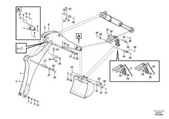 Volvo - Bolt - 15631339 Lanças e braços dippers