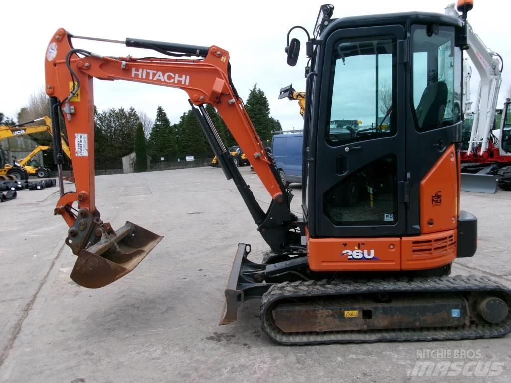 Hitachi 26U Mini Escavadoras <7t