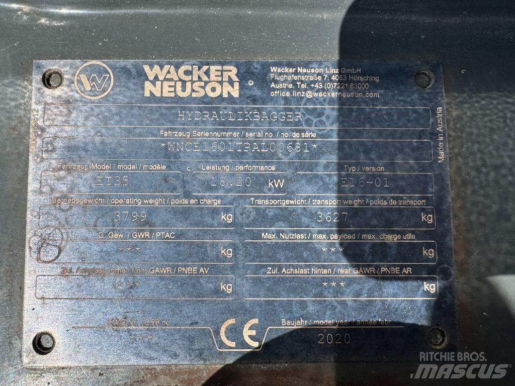 Wacker Neuson ET35 Escavadoras de rastos