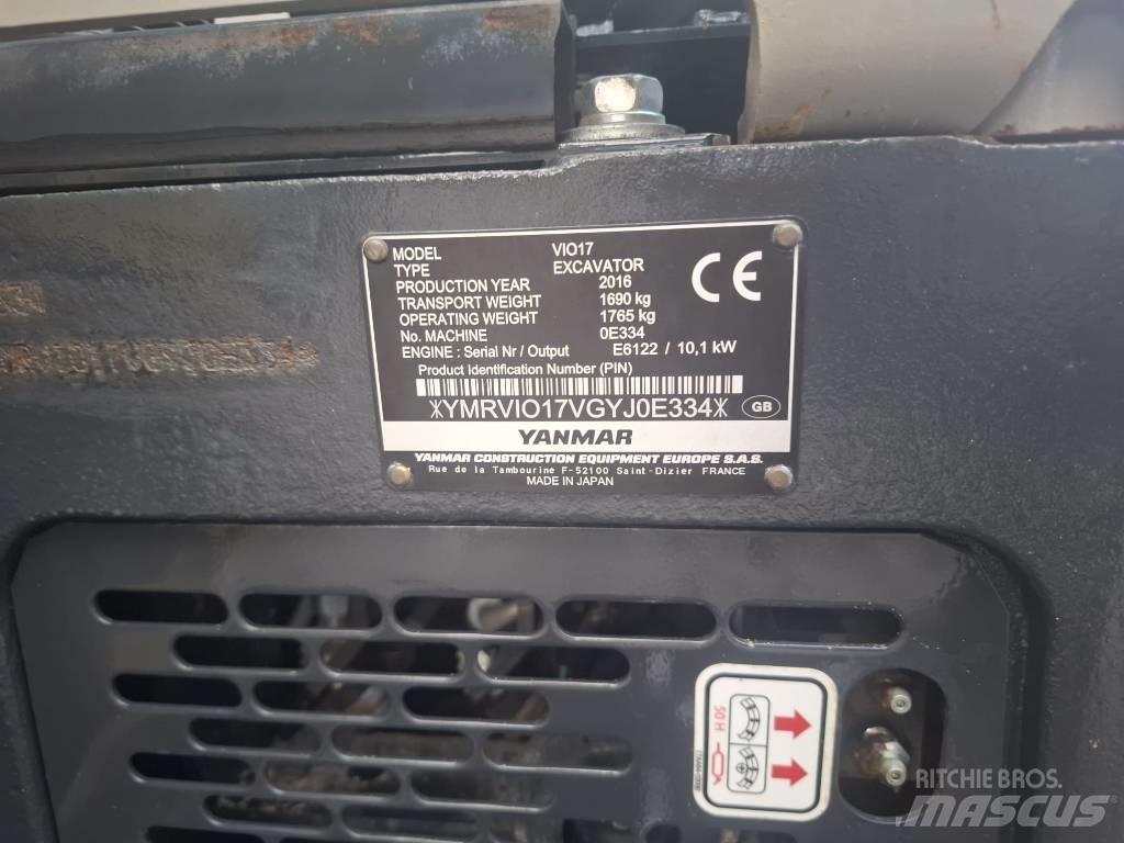 Yanmar Vio 17 Mini Escavadoras <7t