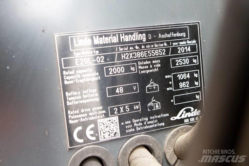Linde E20L-02 Empilhadores eléctricos