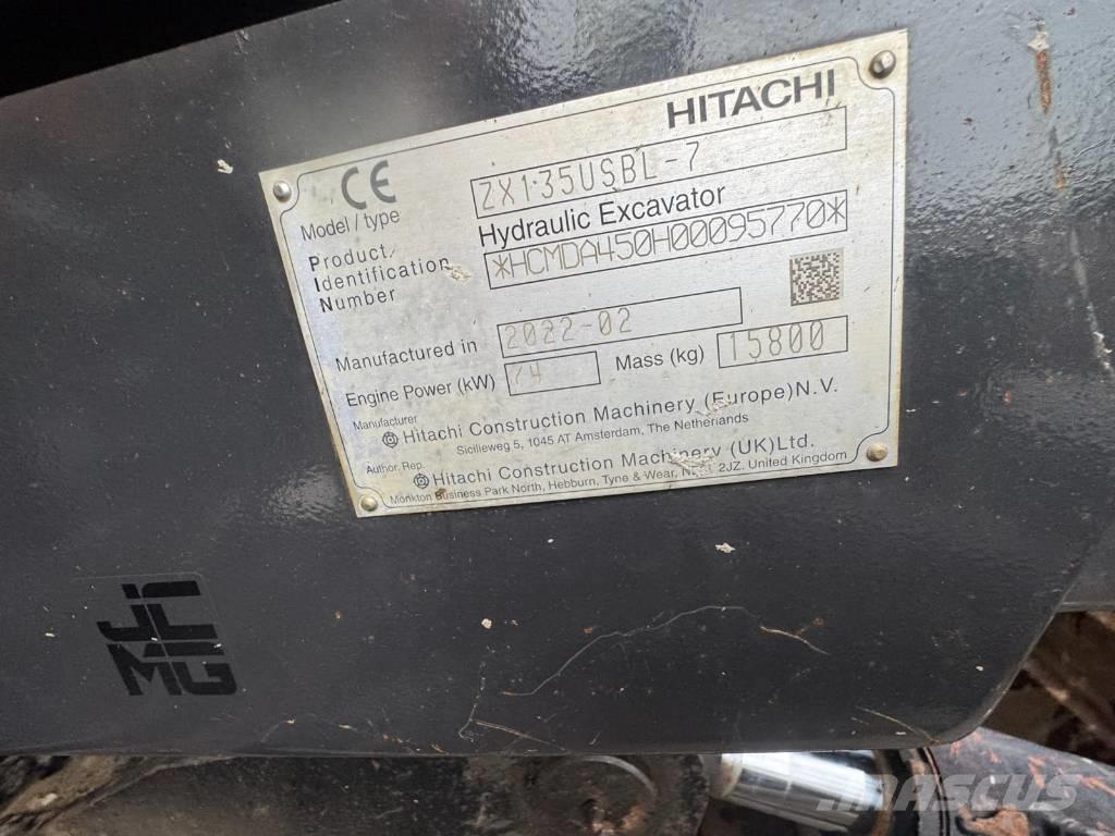 Hitachi ZX 135 US-7 Escavadoras de rastos