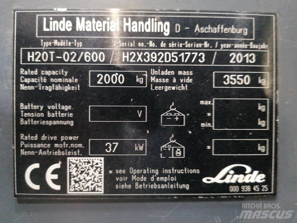 Linde H20T-02/600 Empilhadores a gás