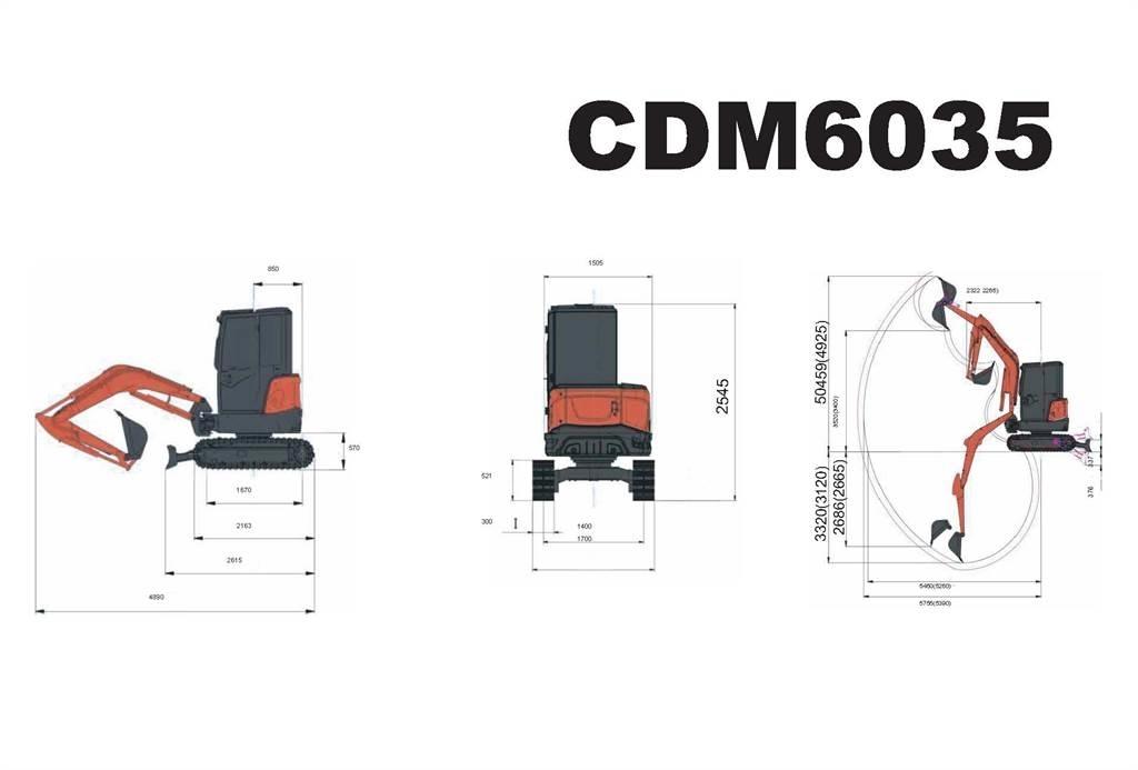 Lonking CDM6035 Mini Escavadoras <7t