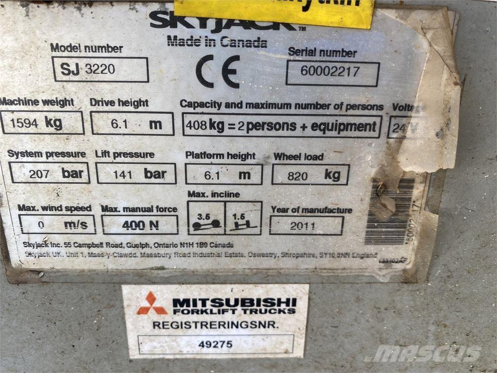 SkyJack SJ3219 Elevadores de tesoura