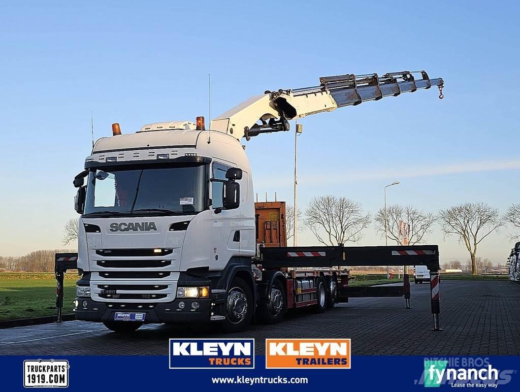 Scania R490 Camiões estrado/caixa aberta