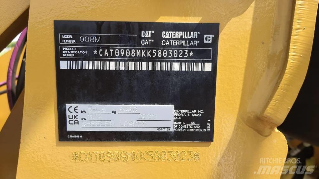 CAT 908M Pás carregadoras de rodas
