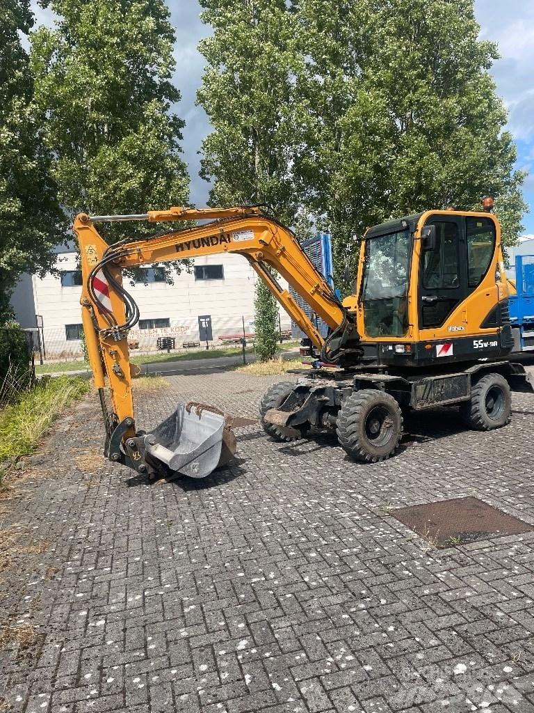 Hyundai 55w9a Escavadoras de rodas