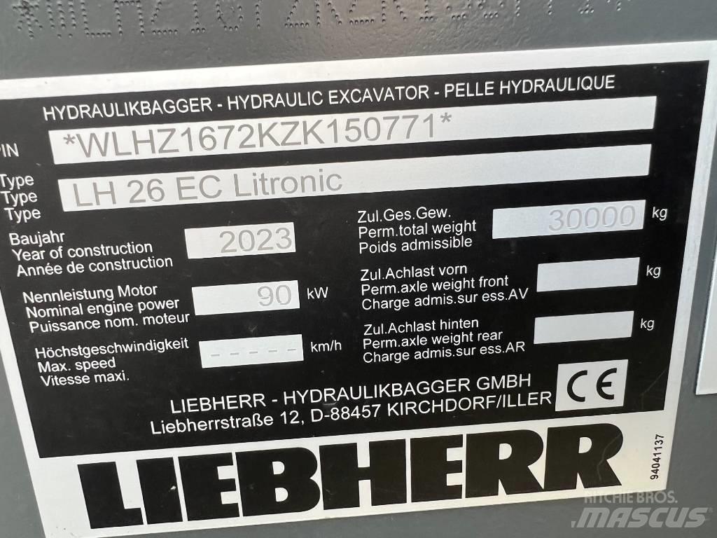 Liebherr LH26 EC Escavadoras de rastos