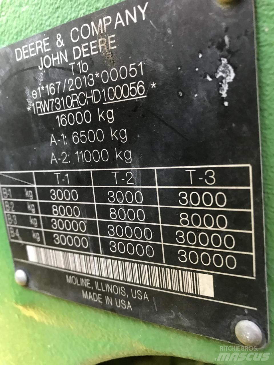 John Deere 7310R Tratores Agrícolas usados
