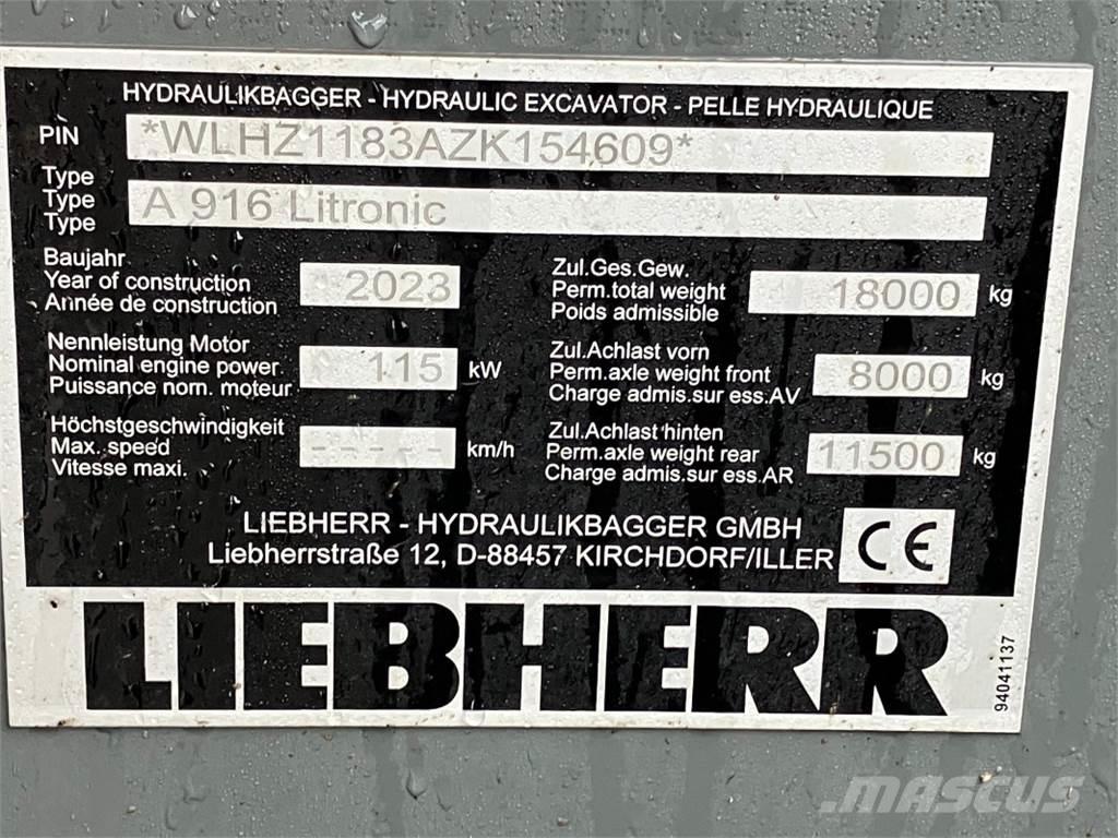 Liebherr A916 Escavadoras de rodas