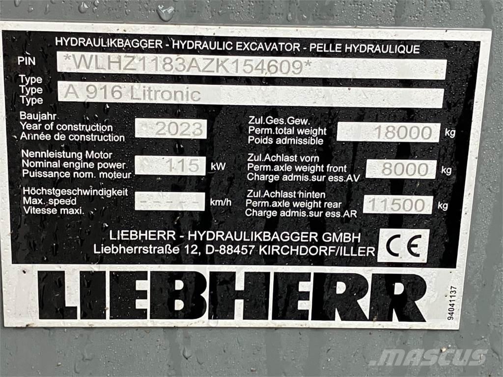 Liebherr A916 Escavadoras de rodas