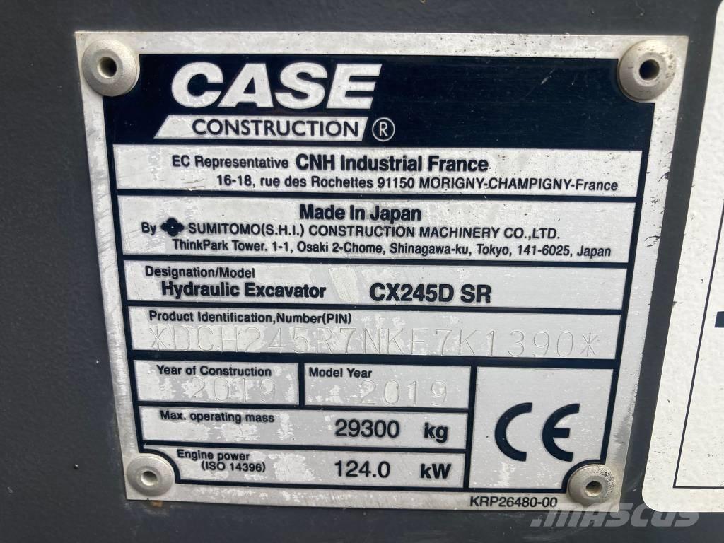 CASE CX 245 D SR LC Escavadoras de rastos
