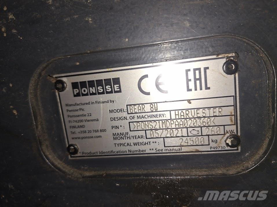 Ponsse Bear 8W Processadores florestais