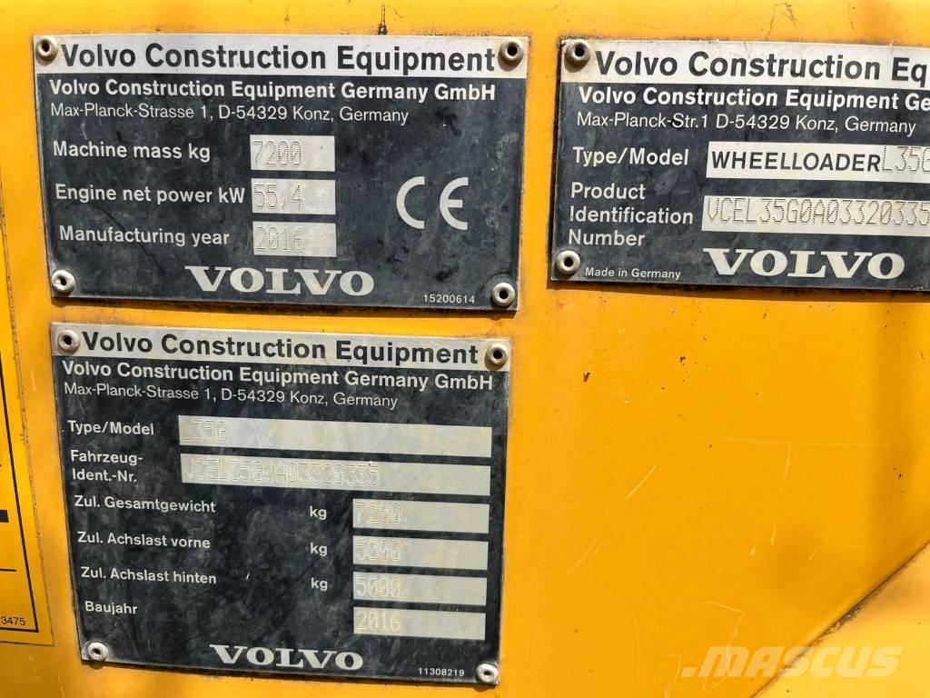 Volvo L 35 G Pás carregadoras de rodas