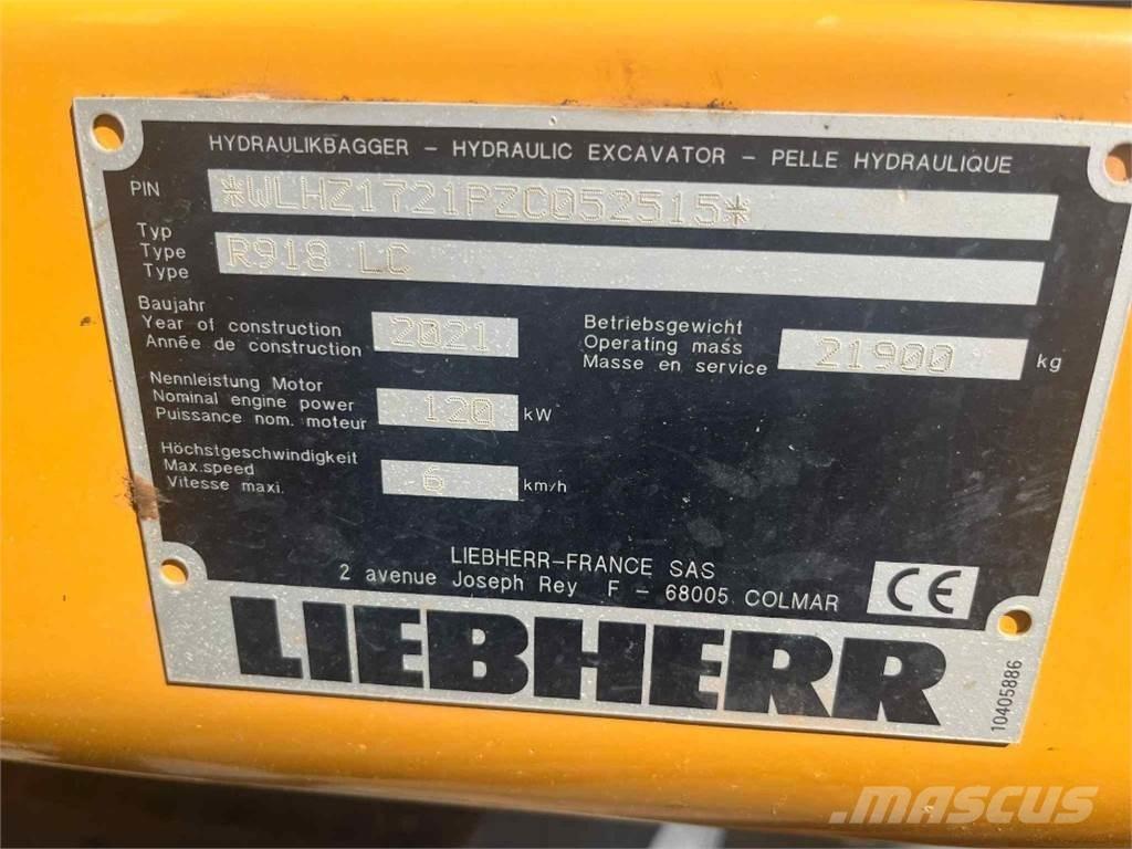 Liebherr R918 Escavadoras de rastos