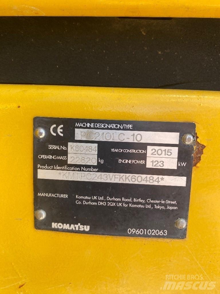 Komatsu PC 210 LC-10 Escavadoras de rastos