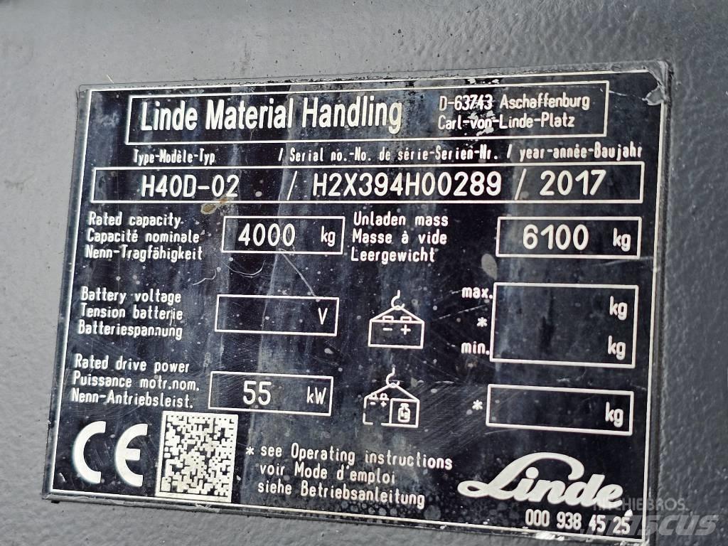 Linde H40D-02 Empilhadores Diesel