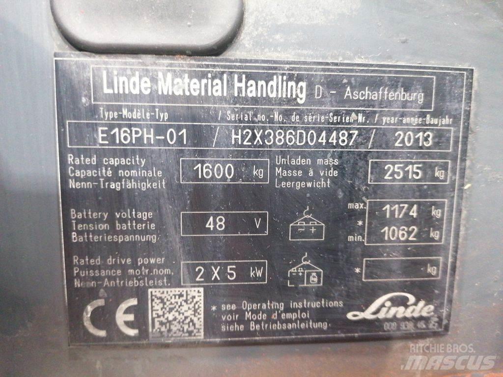 Linde E16PH-01 Empilhadores eléctricos