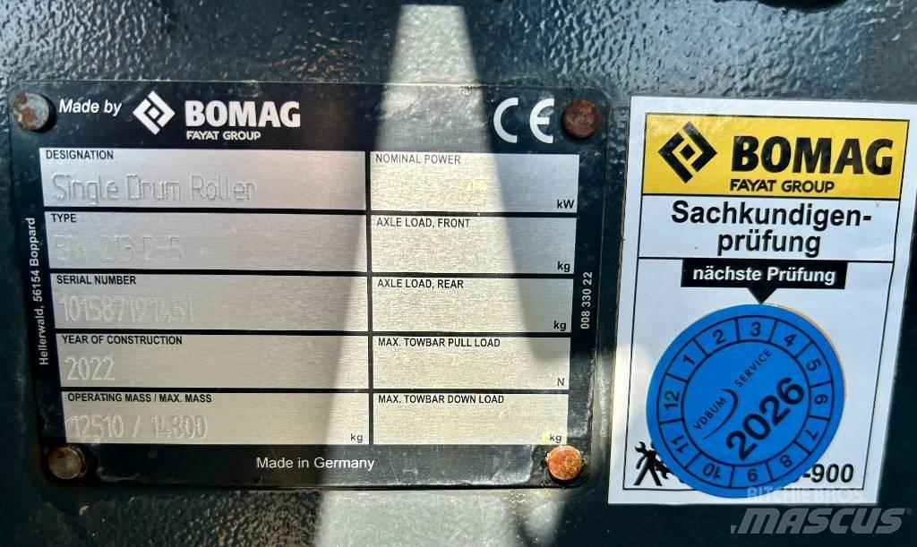 Bomag BW 213 D-5 Cilindros Compactadores - Outros
