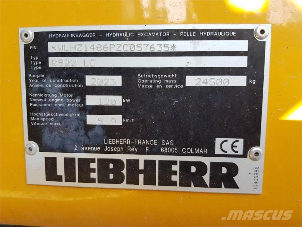 Liebherr R922 Escavadoras de rastos