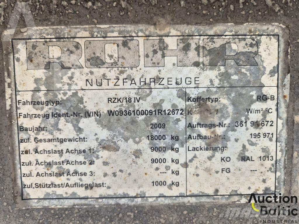 Rohr RZK 18 IV Semi Reboques Cortinas Laterais