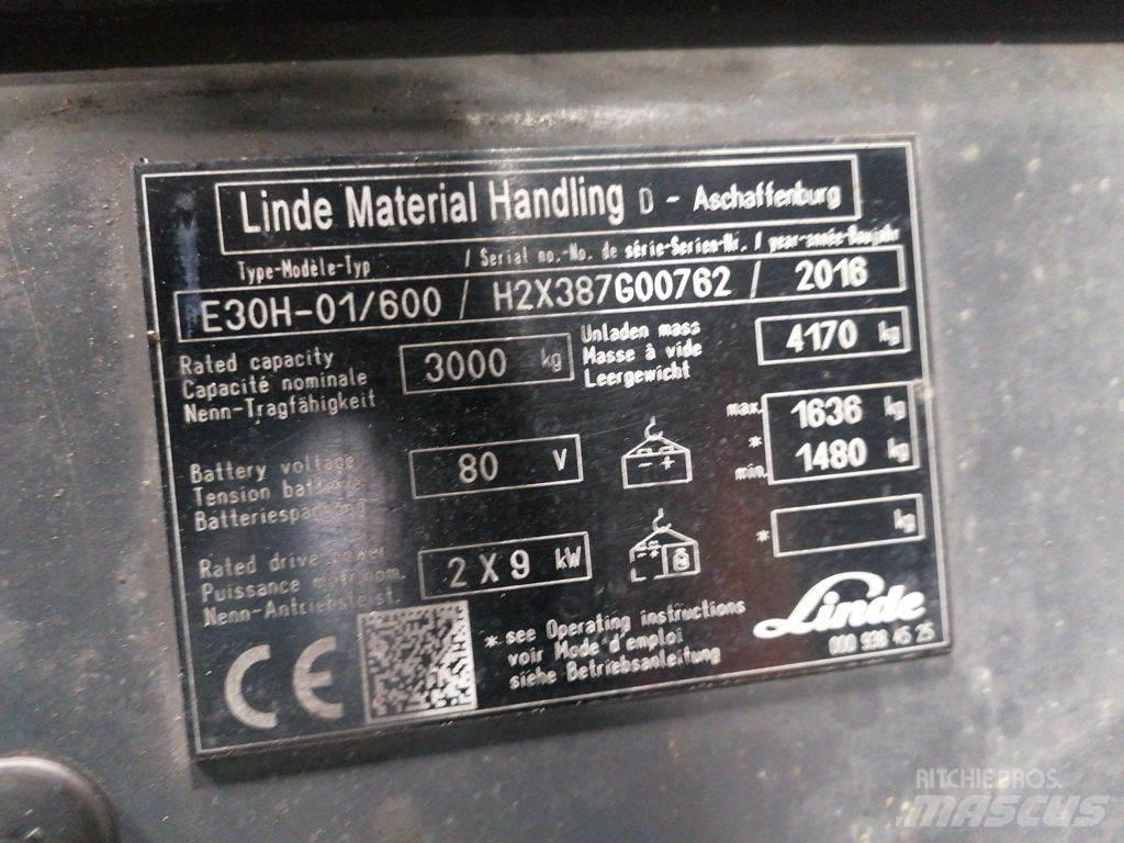 Linde E30H-01/600 Empilhadores eléctricos