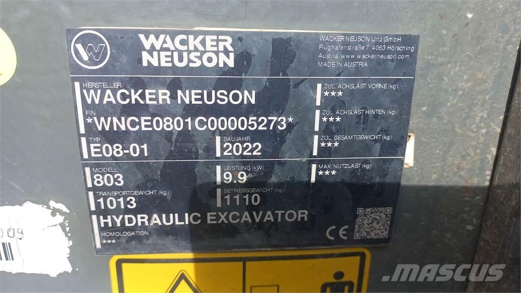 Wacker Neuson 803 Escavadoras de rastos