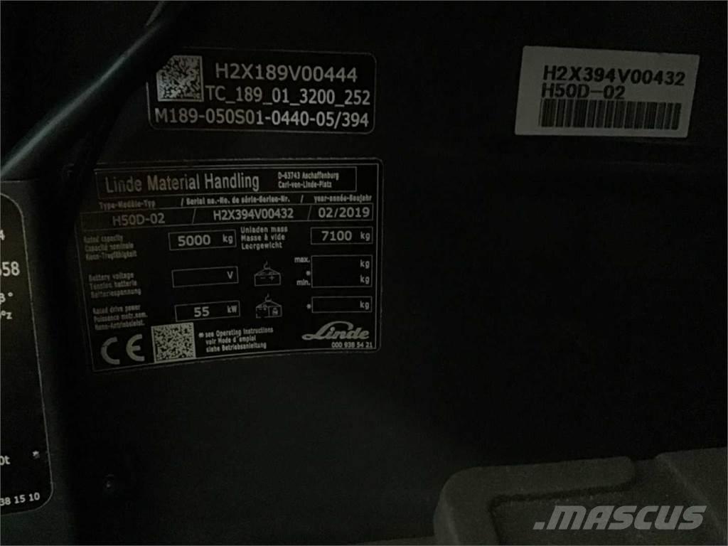 Linde H50D Empilhadores Diesel