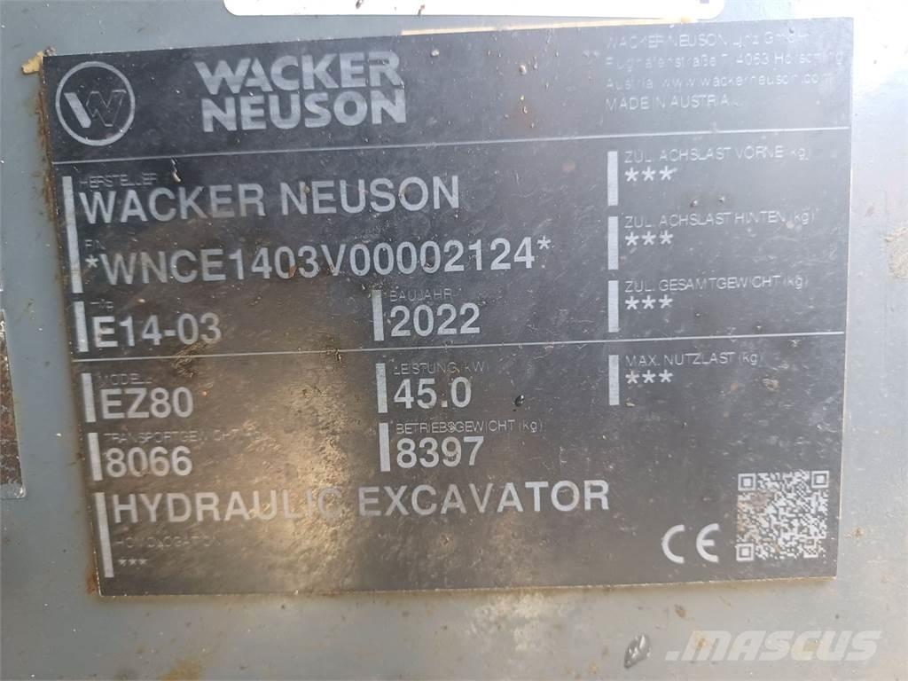 Wacker Neuson EZ80 Escavadoras de rastos