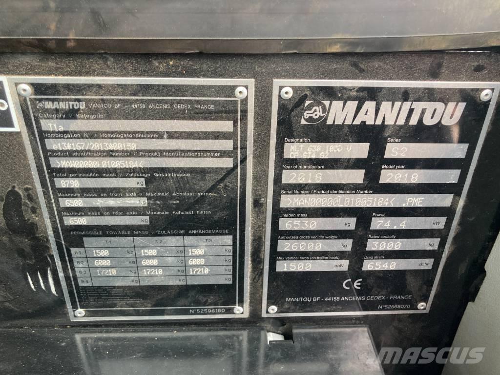 Manitou MLT 630-105 Manipuladores telescópicos