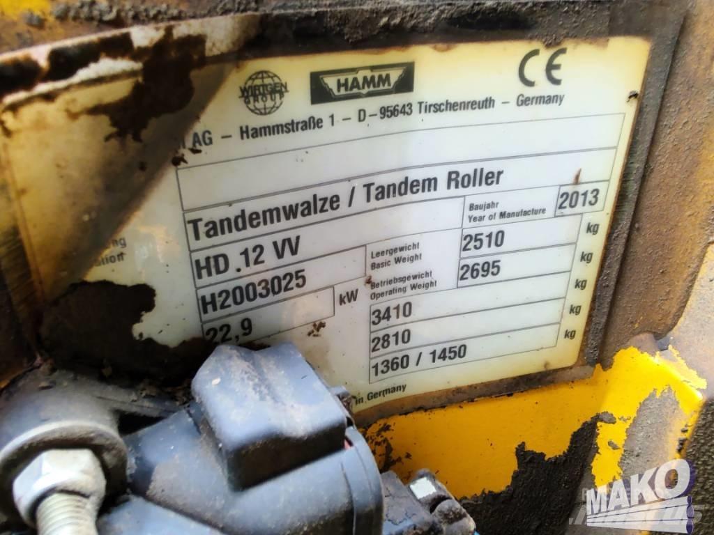 Hamm HD 12 VV Cilindros Compactadores tandem
