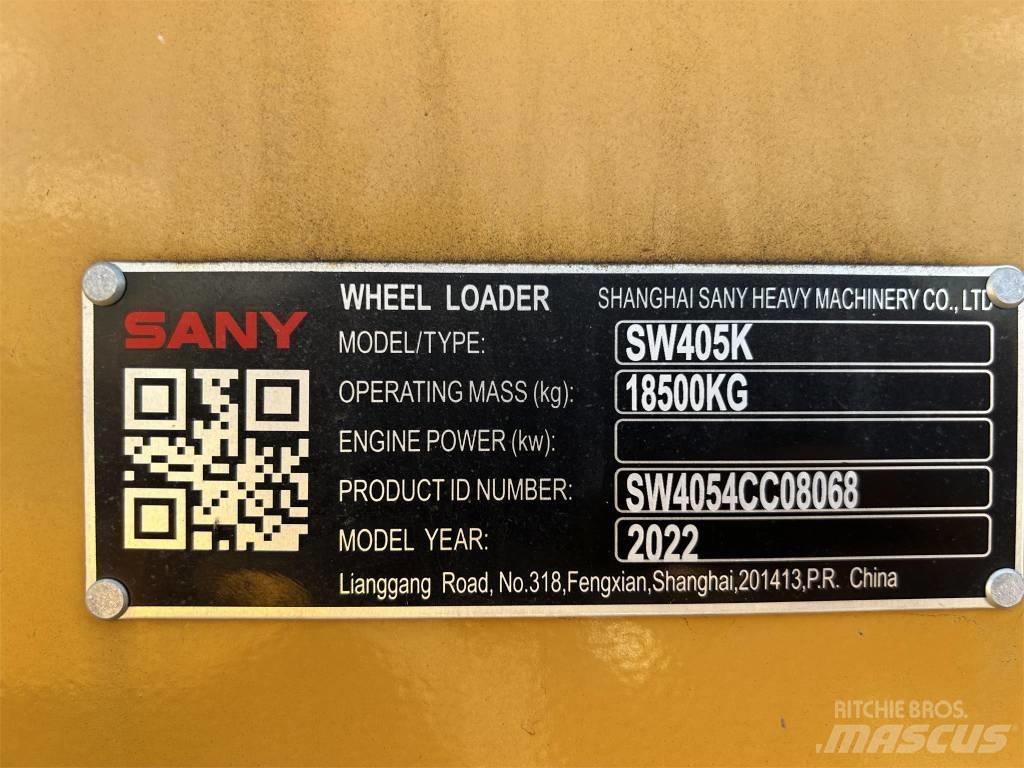 Sany SW405K Pás carregadoras de rodas