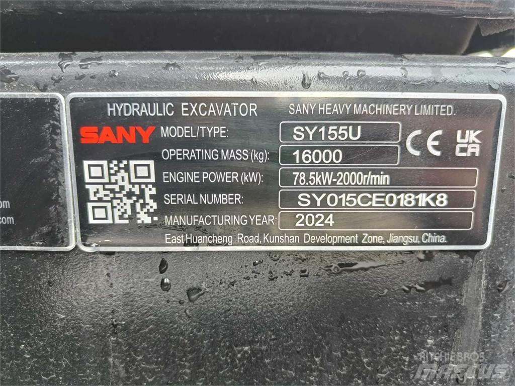 Sany SY155U Escavadoras de rastos