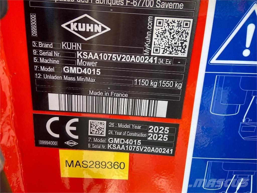 Kuhn GMD4015 Gadanheiras-Condicionadoras