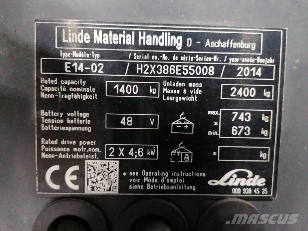 Linde E14-02 Empilhadores eléctricos