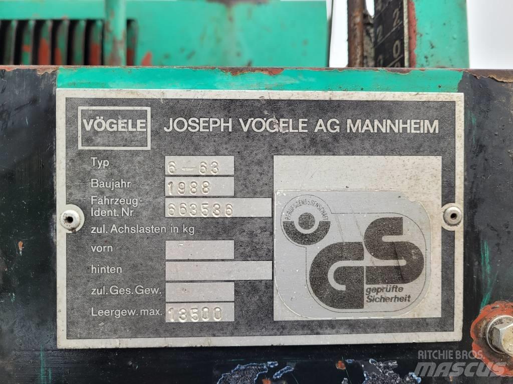 Vögele Super 1500 Pavimentadoras de asfalto
