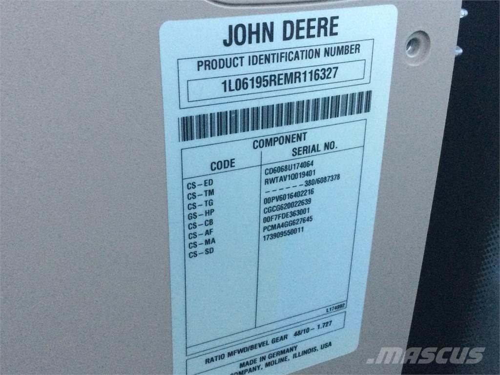 John Deere 6195R Tratores Agrícolas usados