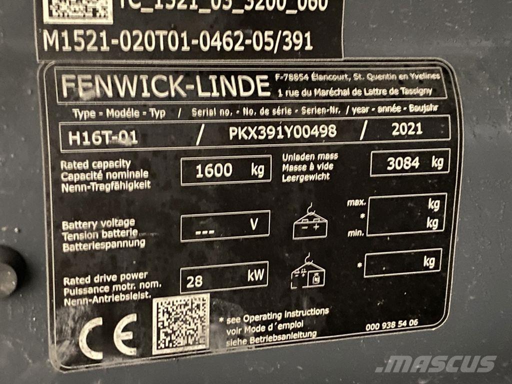 Linde H16T-01 Empilhadores a gás