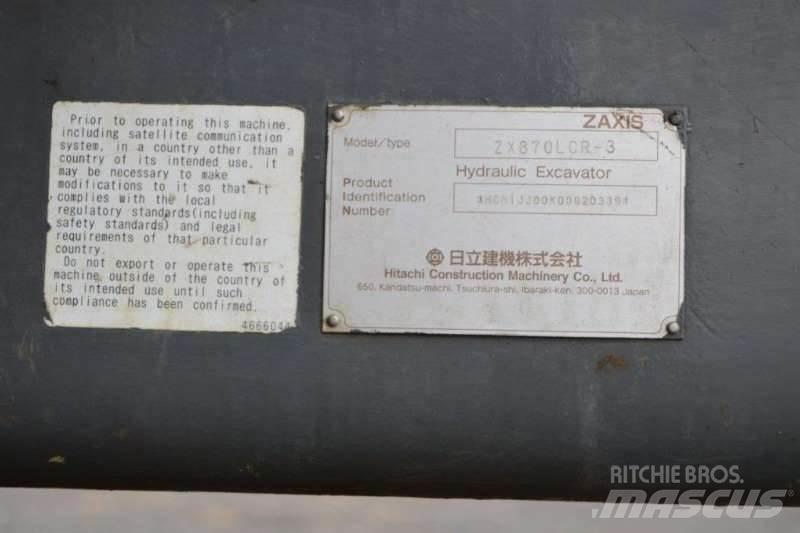 Hitachi ZX870 Mini Escavadoras <7t