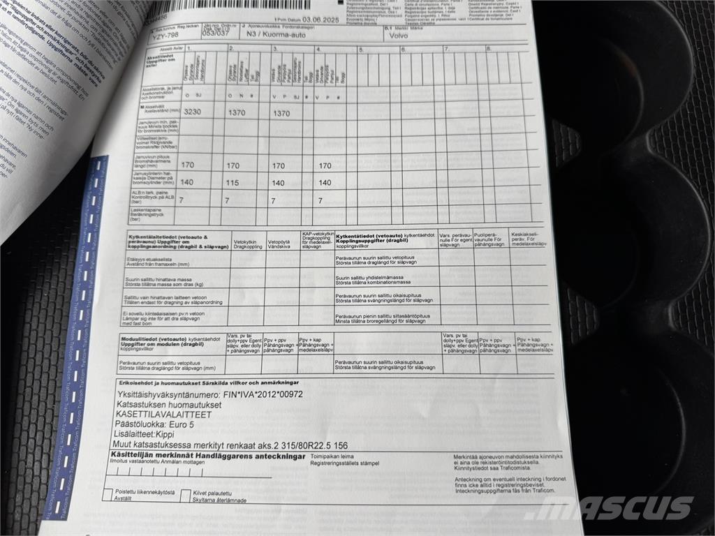 Volvo FMX 8x4 Camiões basculantes