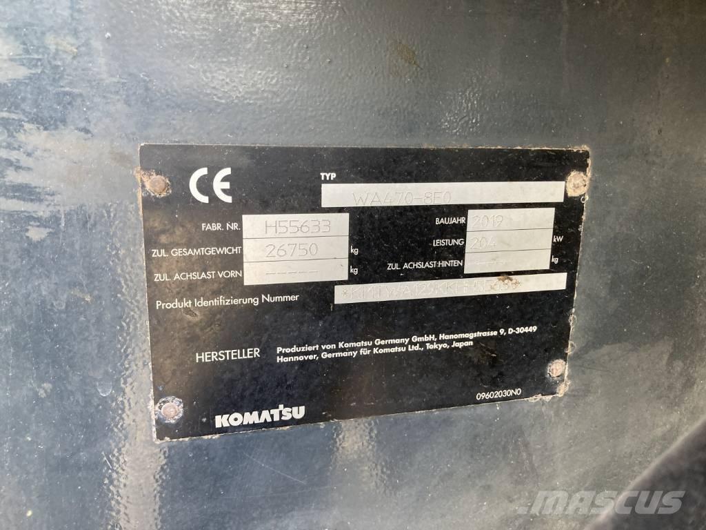 Komatsu WA 470-8 Pás carregadoras de rodas