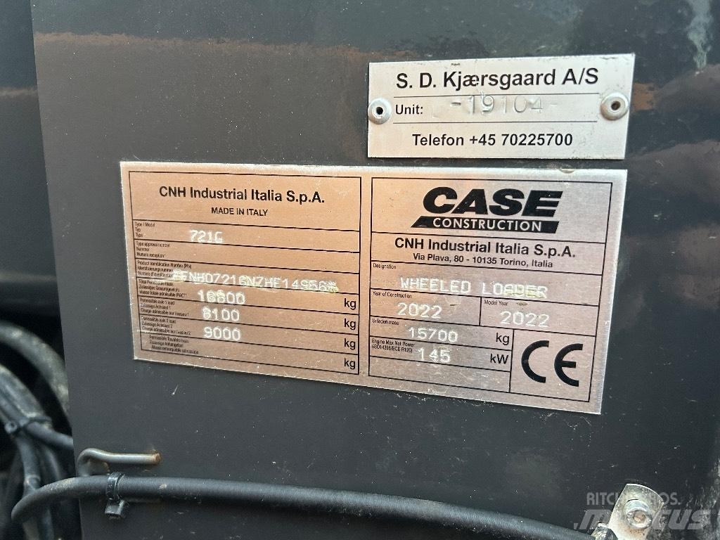 CASE 721G Pás carregadoras de rodas